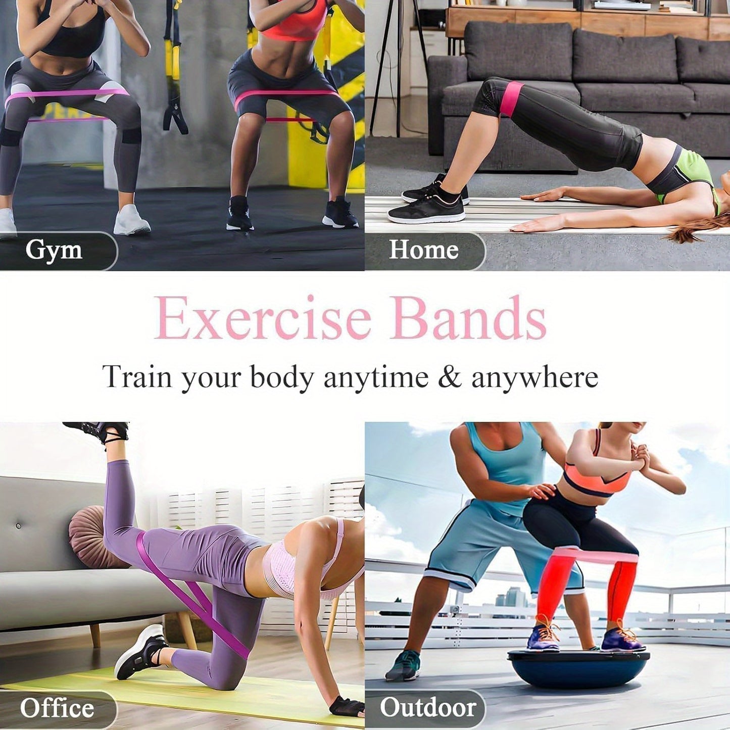 10-Piece Resistance Band & Ankle Strap Set