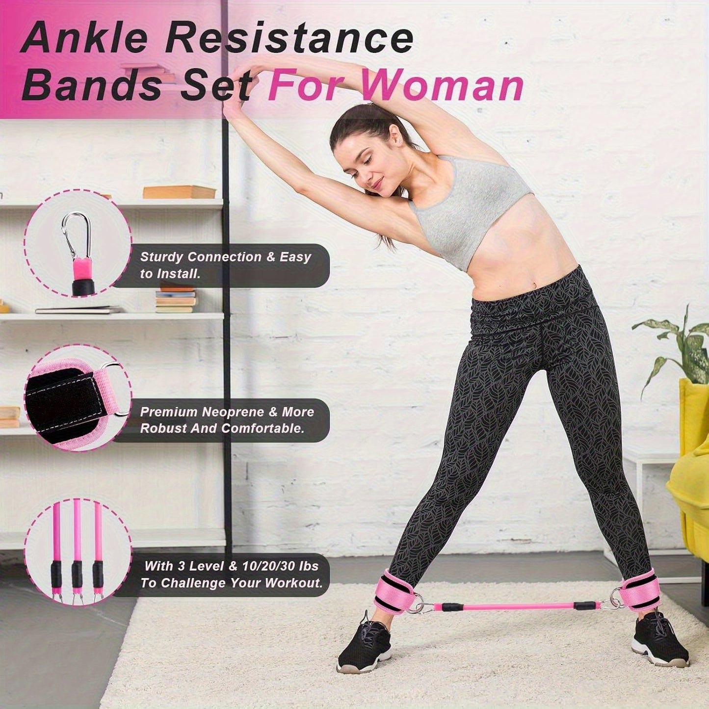 10-Piece Resistance Band & Ankle Strap Set