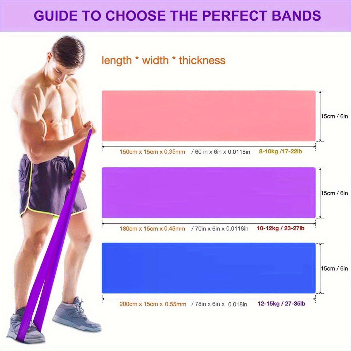 Stackable Resistance Band Set